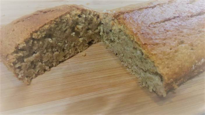 BUDÍN/BIZCOCHO DE BANANA SIN HUEVO